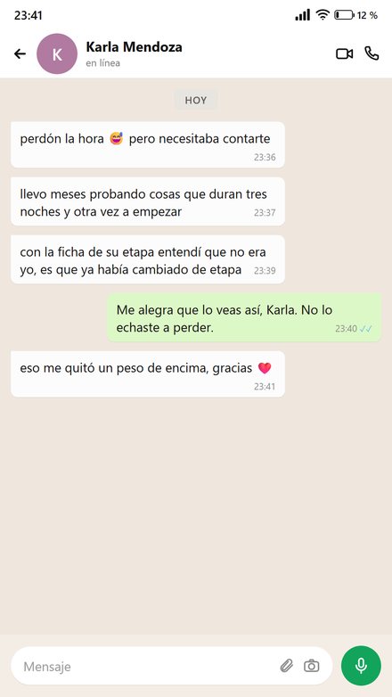 Conversación de una mamá que entendió que no era su culpa