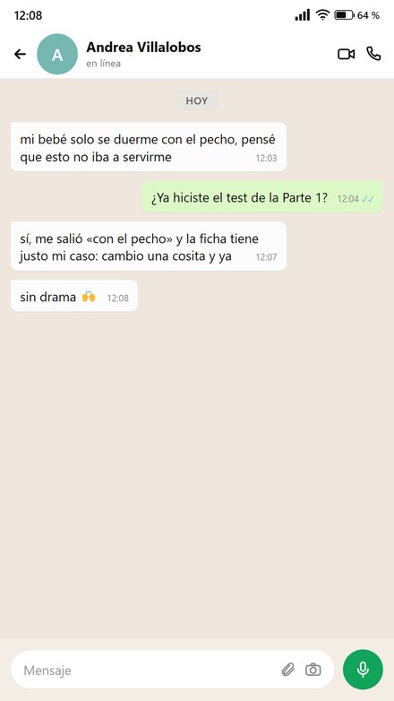 Conversación de una mamá cuyo bebé solo se duerme con el pecho